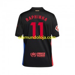 Camisola FC Barcelona RAPHINHA 11 Homem Equipamento Terceiro 2024-2025 Manga Curta